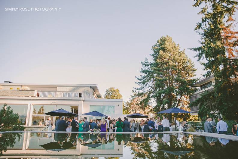 Main patio wedding