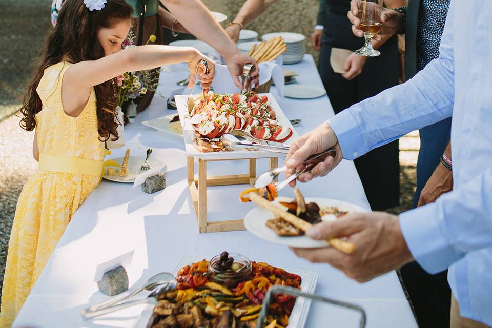 Buffet in the Courtyard