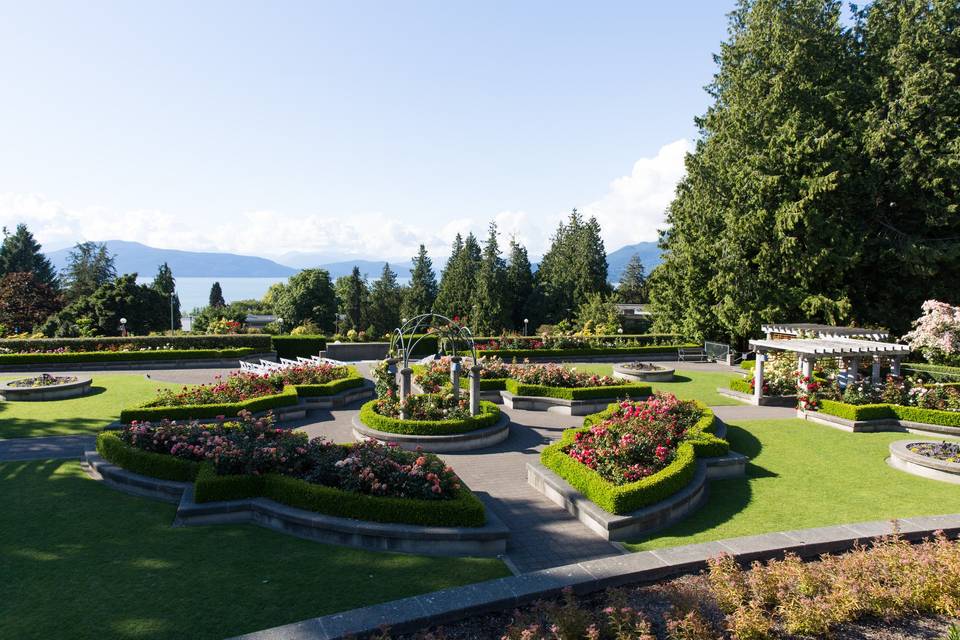 Rose garden ceremony