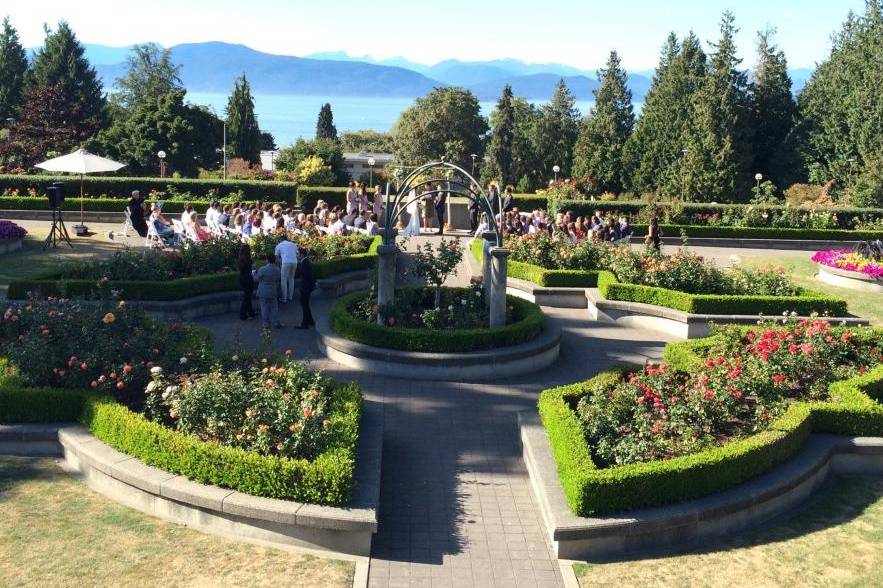 Rose garden ceremony