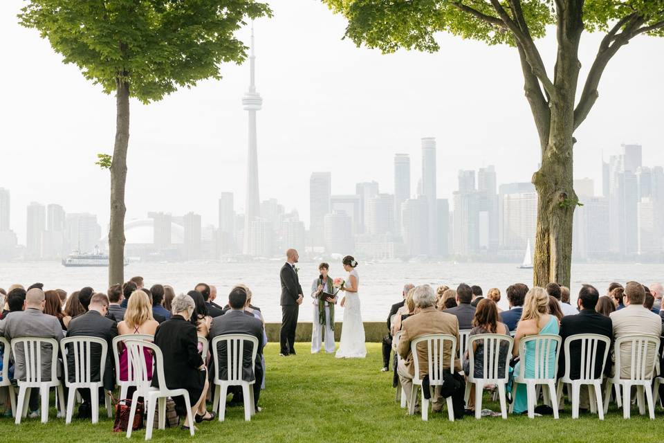 RCYC wedding Toronto skyline