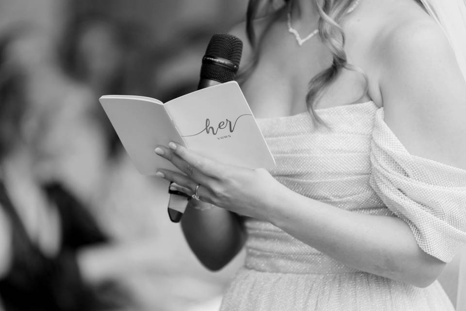 Her vows