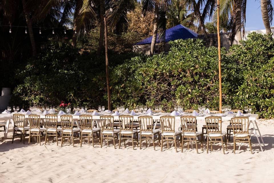 U shape wedding table