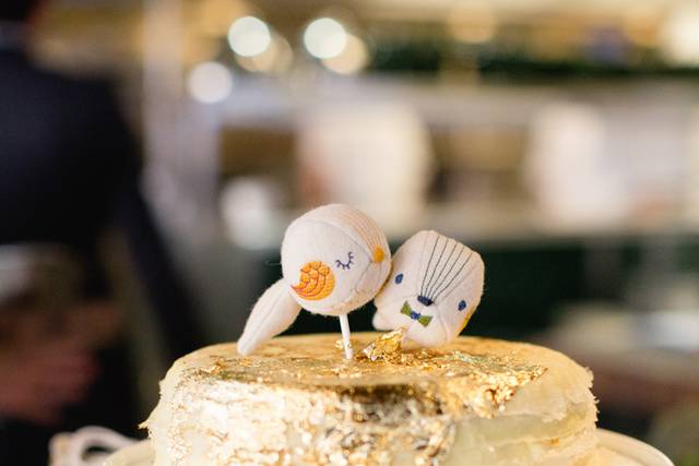 Wedding cake at canoe