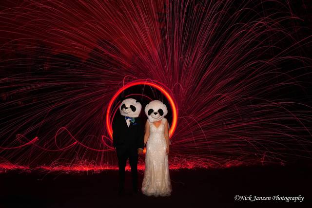 Wedding steel wool pandas