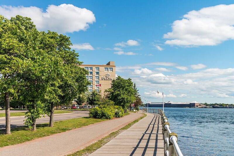 Waterfront boardwalk