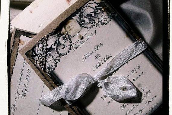 Lavender Shabby Invitation