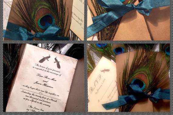 Peacock Invitation