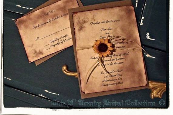 Country/ Rustic Sunflower wedd