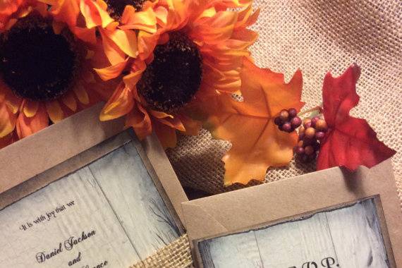 Birch/ Fall Invitation