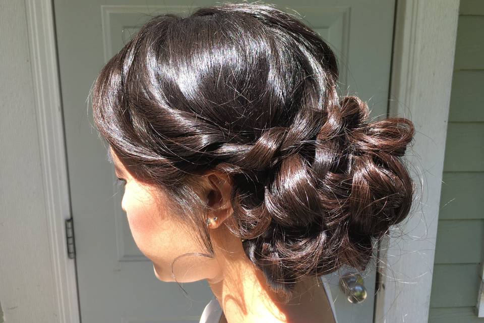 Braided bridal hair Vancouver