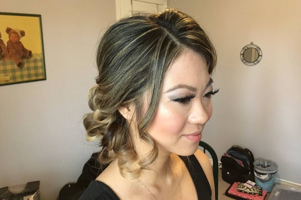 Bridal hair Vancouver