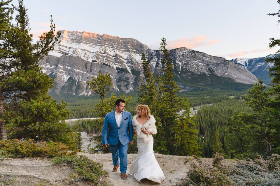 Banff Tunnel Mountain Wedding