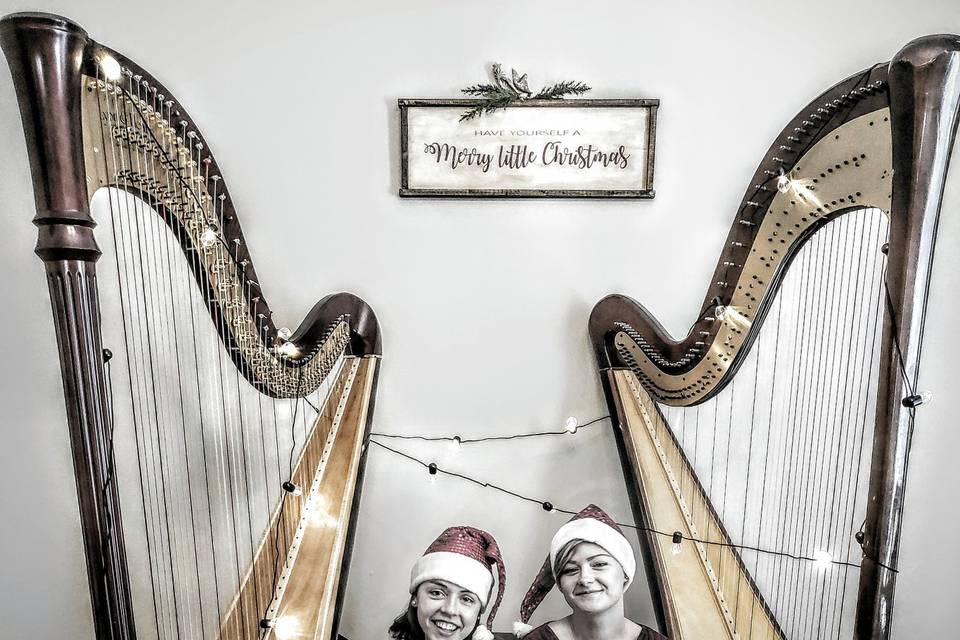 Christmas harps