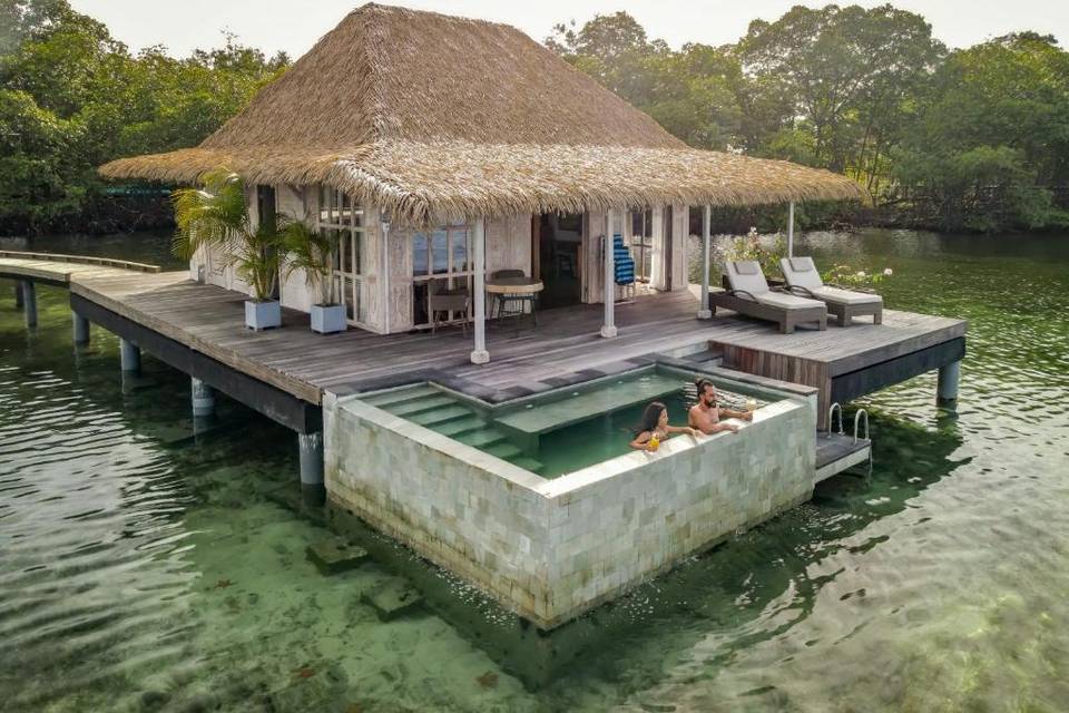 Overwater bungalows