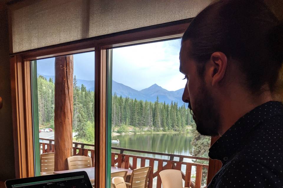 DJing in Jasper, Alberta