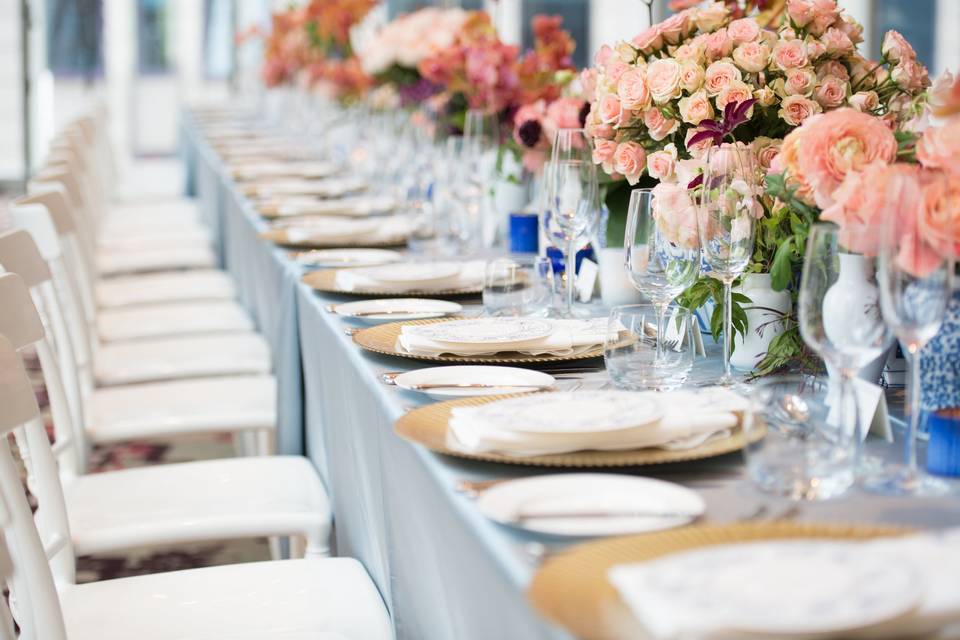 Spring wedding table