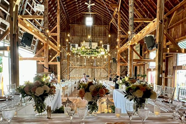 Barn set for wedding