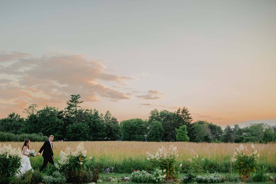 Sunset Bride in The County