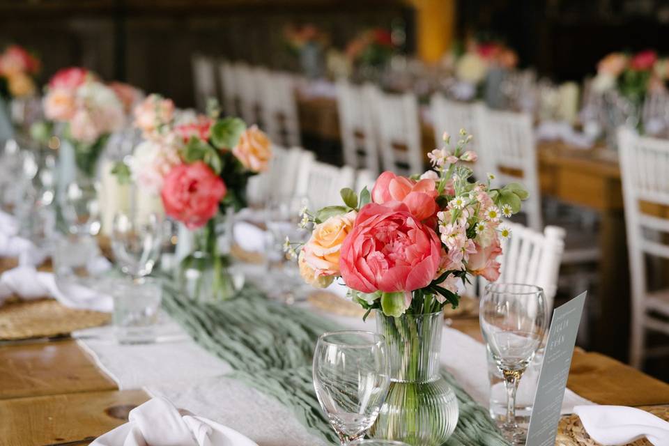 Wedding table scape