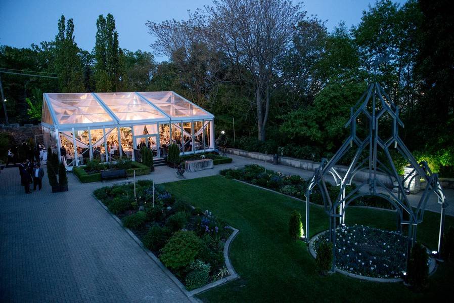 Pavilion at dusk