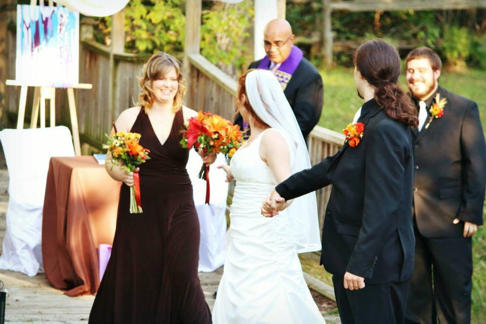 Fall outdoor ceremony