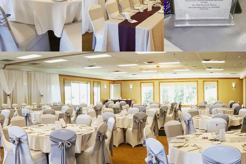 Eggplant & Silver Wedding