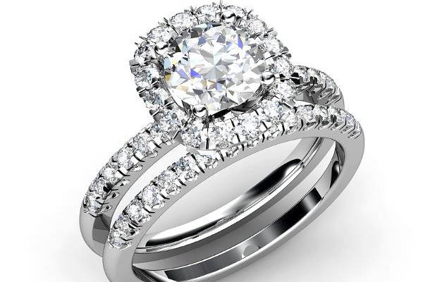 Halo Engagement Ring