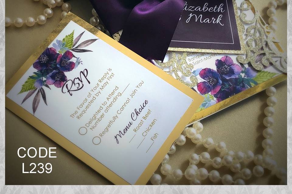 Laser Cut Invitation