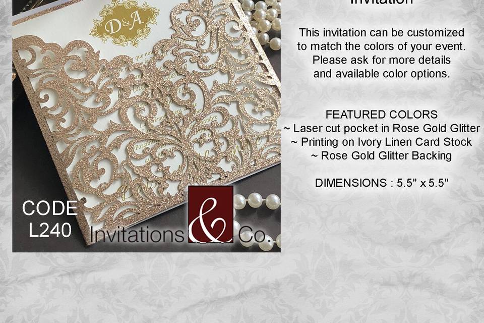 Laser Cut Invitation