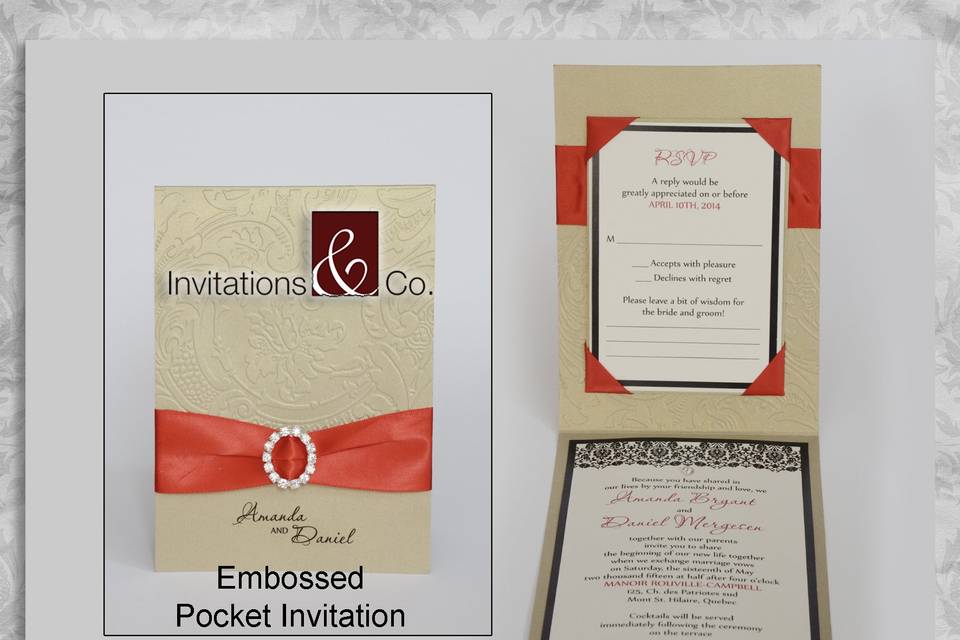 Pocket Fold Invitation