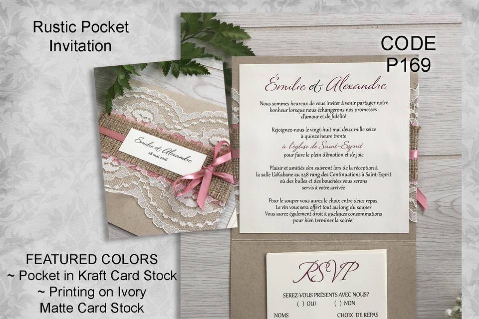 Pocket Fold Invitation