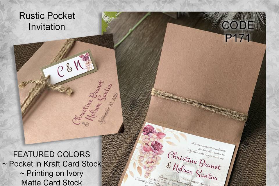 Pocket Fold Invitation