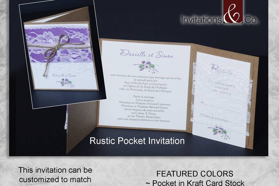 Pocket Fold Invitation