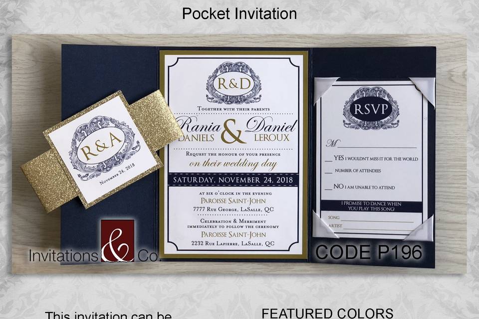 Pocket Fold Invitation