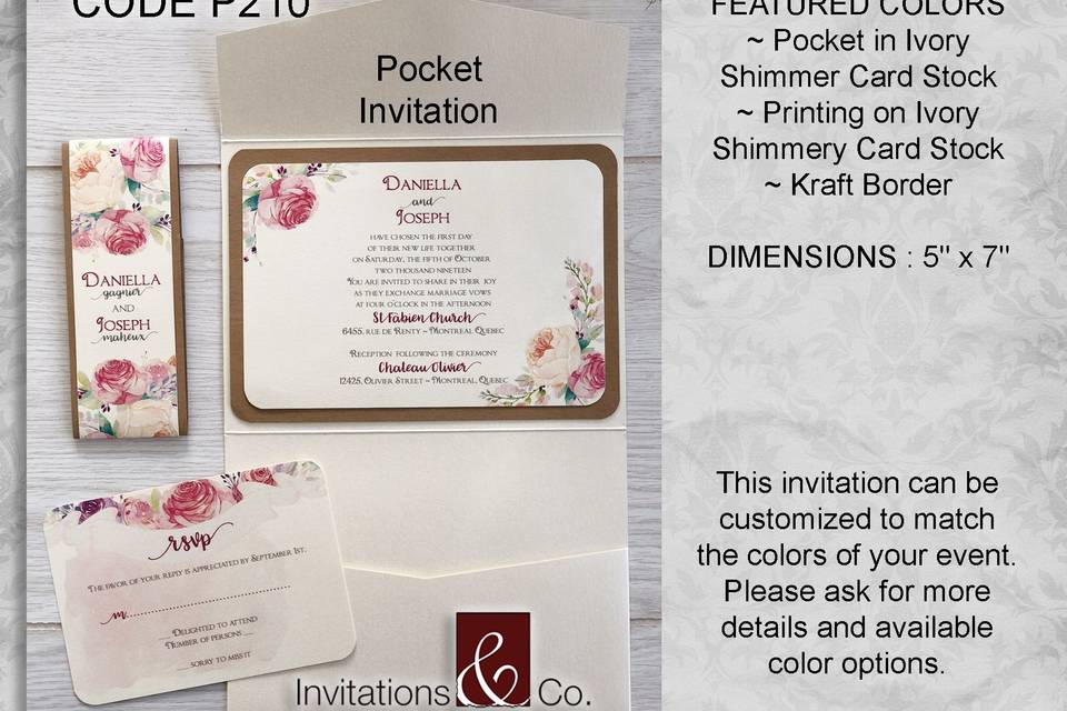 Pocket Fold Invitation