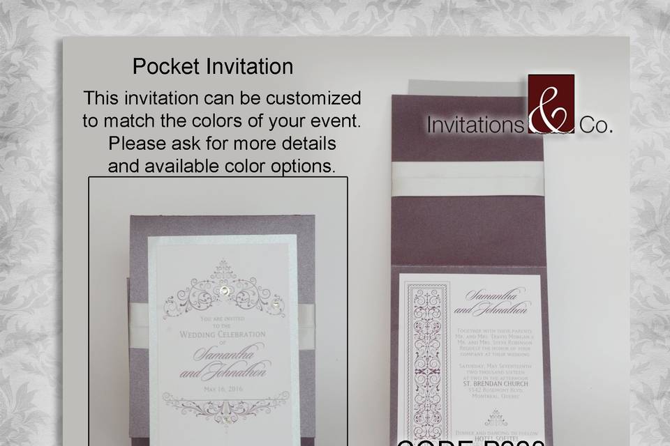 Pocket Fold Invitation