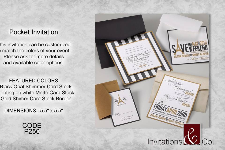 Pocket Fold Invitation