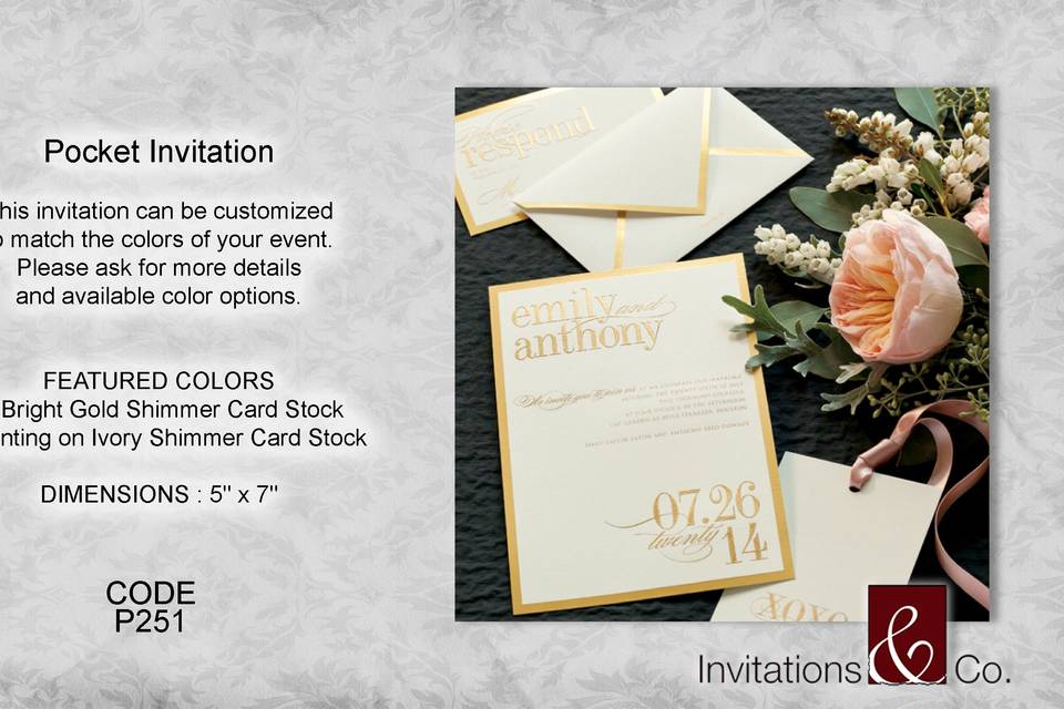 Pocket Fold Invitation