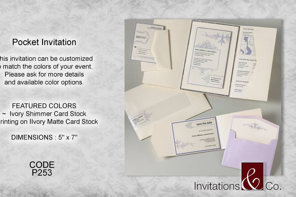 Pocket Fold Invitation