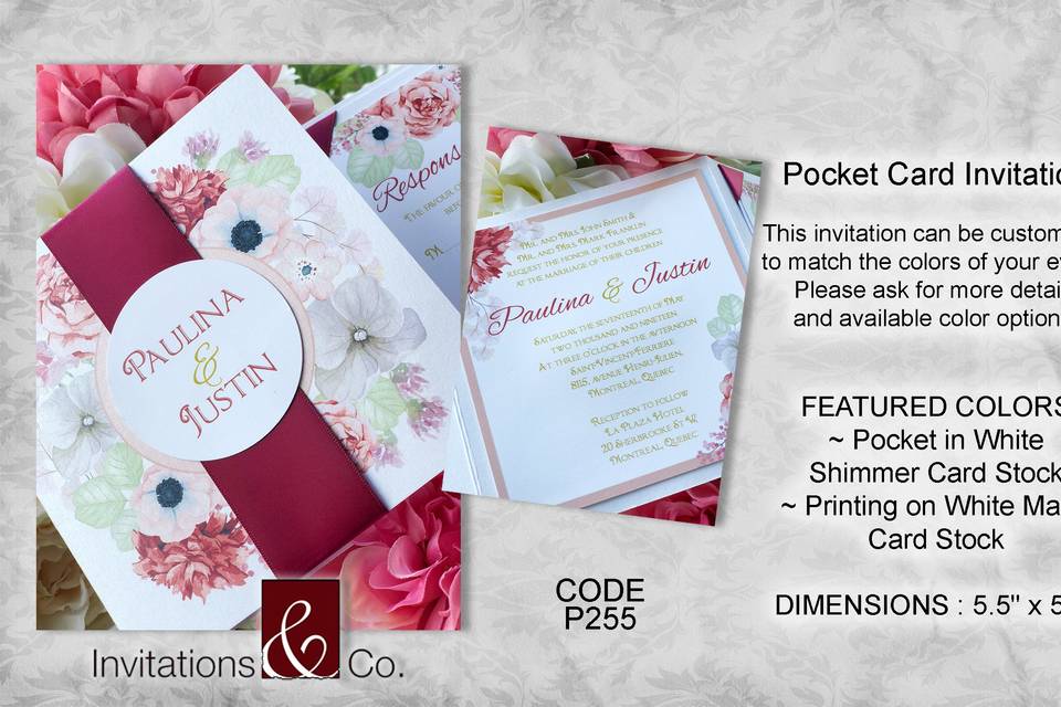 Pocket Fold Invitation