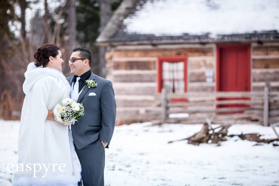 Stouffville, Ontario bride and groom