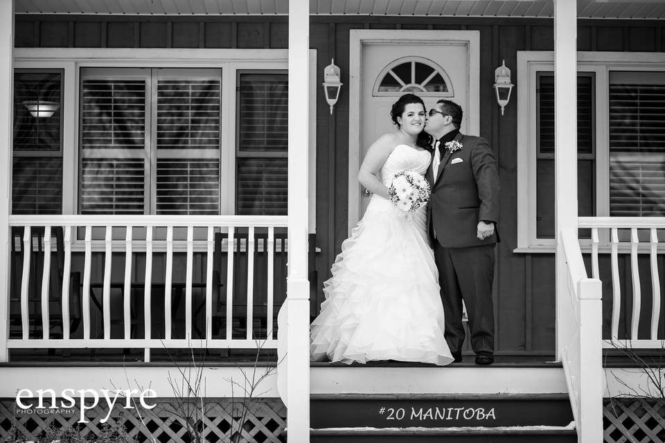 Stouffville, Ontario wedding couple