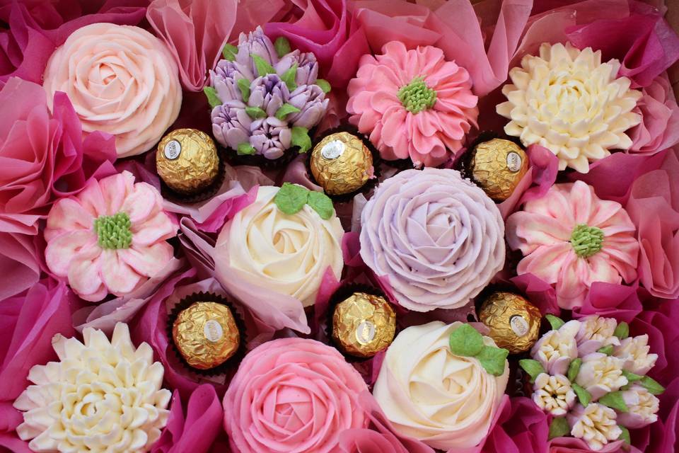 Beautiful cupcake bouquet