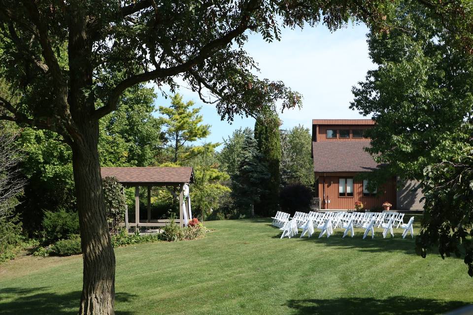 Gazebo for outdoor ceremony