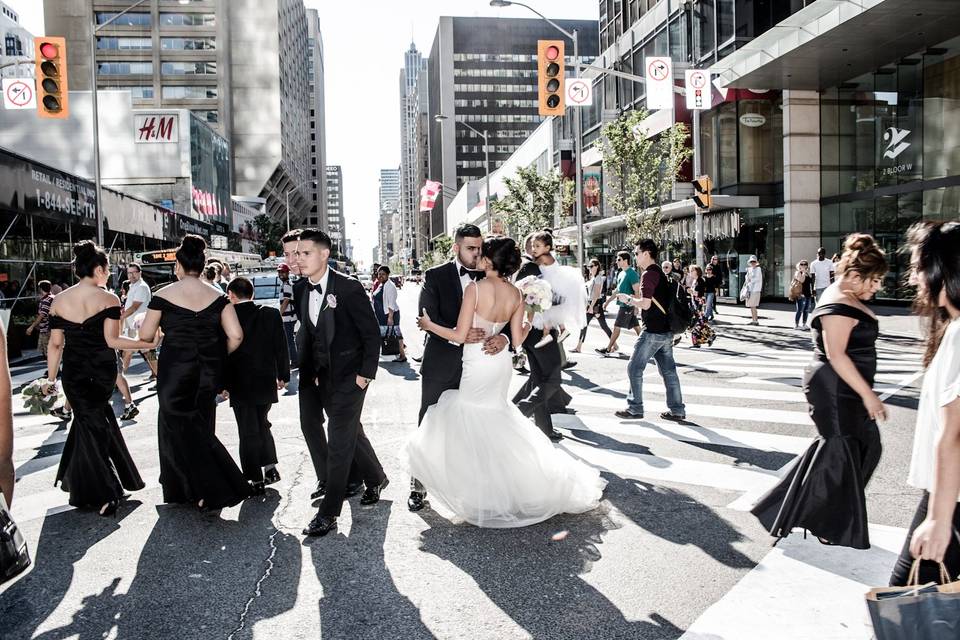 Downtown wedding