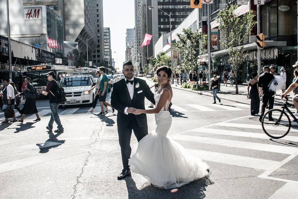 Downtown wedding