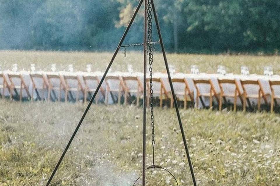 Dinner in the fields