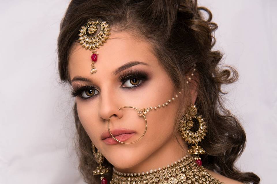 Fusion bridal look