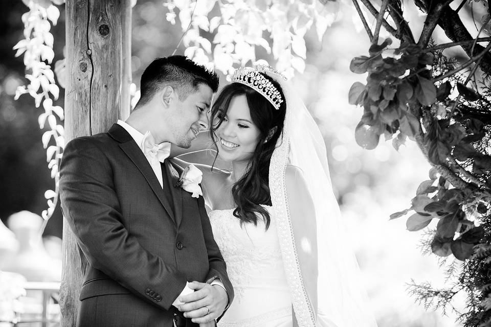 Candid Bride and Groom